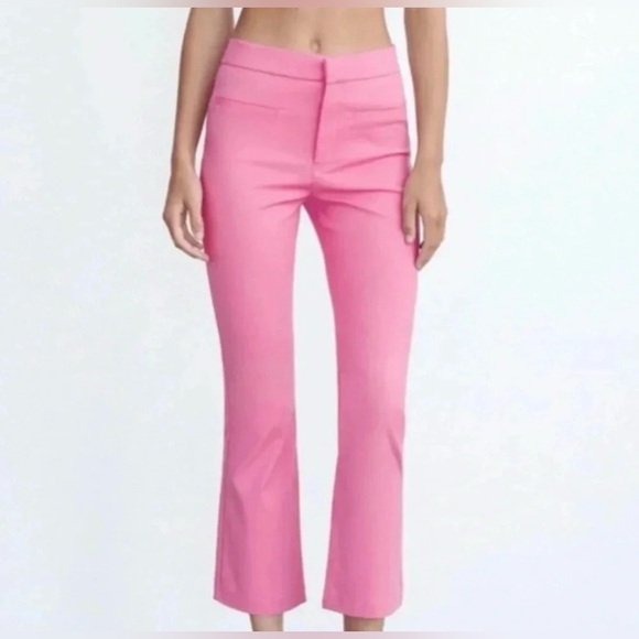 Zara pink cropped pants - Picture 1 of 7